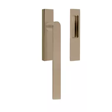 Hefschuifdeurbeslag PVD licht brons Arc Piet Boon PBA230 Blind-Komgreep